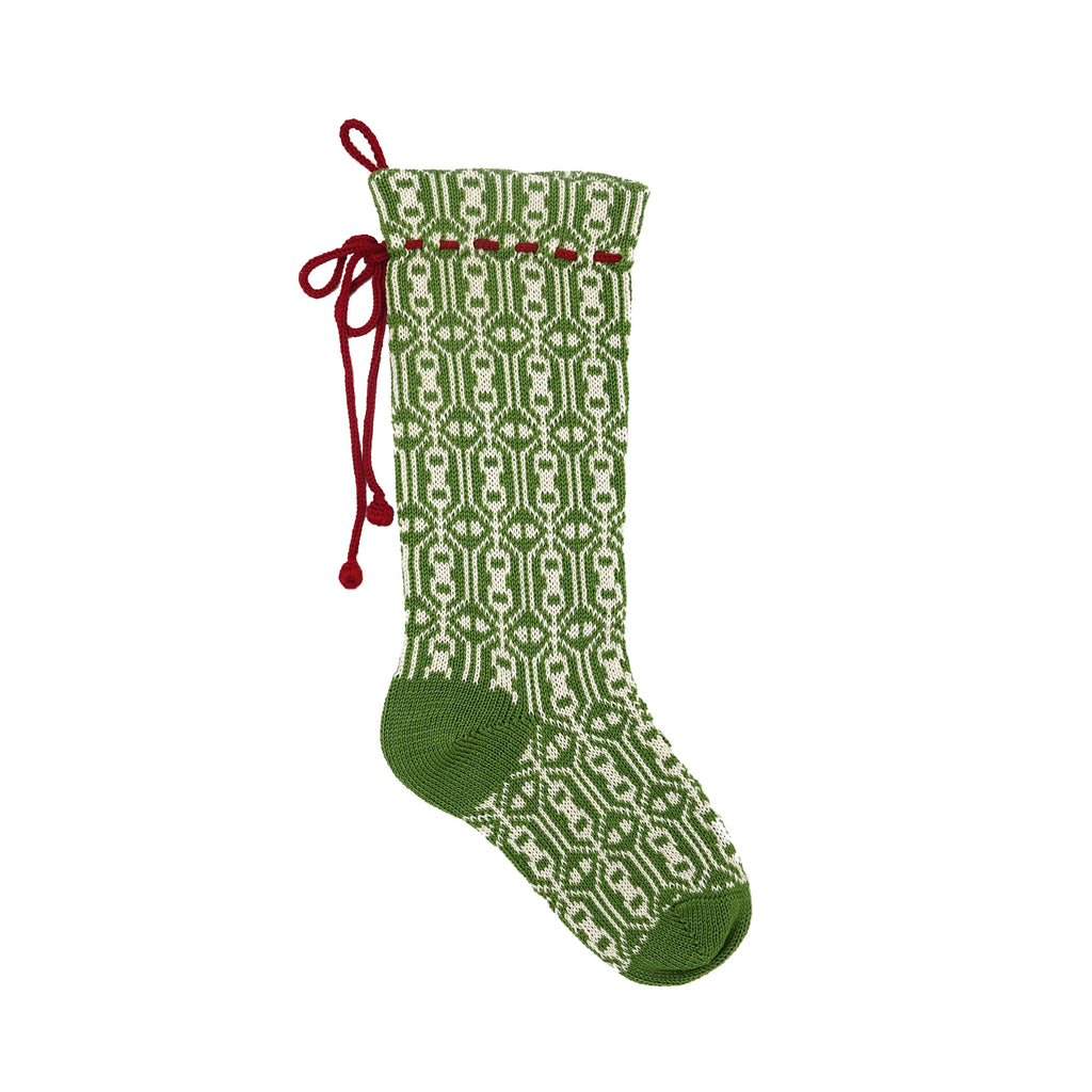 Green Patterned Stocking Stockings Melange Collection 