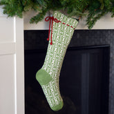 Green Patterned Stocking Stockings Melange Collection 