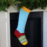 Colorful Stocking | Blue Stockings Melange Collection 