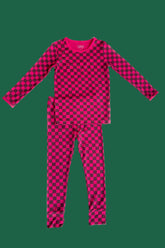 Kids' Checkered Print Set Pajama Sets Clover Baby & Kids 