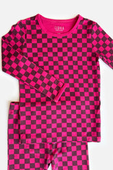 Kids' Checkered Print Set Pajama Sets Bohemian Mama Littles 