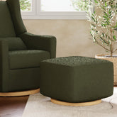 Kiwi Gliding Ottoman | Olive Boucle Babyletto 