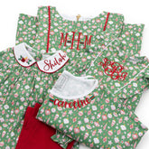 Audrey Women's Longsleeve Top Pant Set | Retro Ornaments Pajama Sets Lila + Hayes 