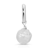 Large Baroque Pearl Pendant Pendants eklexic SILVER 