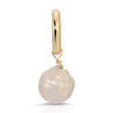 Large Baroque Pearl Pendant Pendants eklexic GOLD 