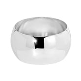 Large Domed Bangle eklexic Silver 