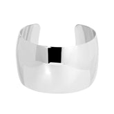 Large Domed Cuff Bracelets eklexic Silver 