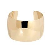 Large Domed Cuff Bracelets eklexic Gold 