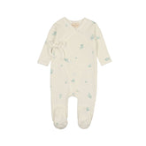 Leaf Print Wrap Footie Footie Mon Tresor Bebe 