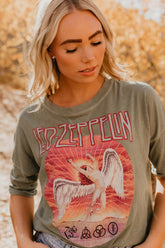 Led Zeppelin Quarter Sleeve Tee Graphic T's People of Leisure 