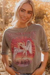 Led Zeppelin Quarter Sleeve Tee Graphic T's People of Leisure 