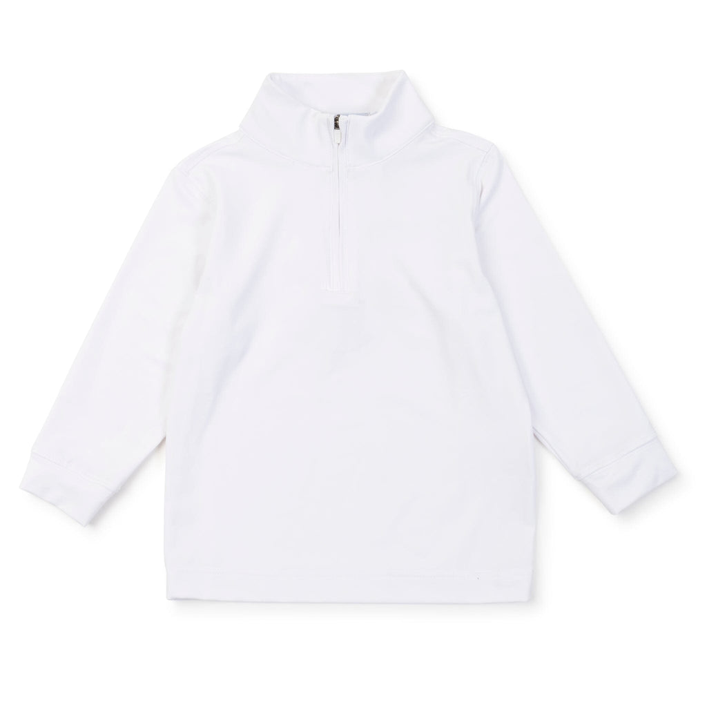 Sam Quarter Zip Pullover by LH Sport | White Sweatshirts Lila + Hayes 