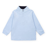 Spencer Quarter Zip Pullover | Light Blue Sweatshirts Lila + Hayes 