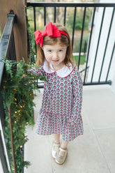 Lillian Girls' Dress - Pink Wreaths Clothing > Girls > Dresses > Dress > Pink Wreaths Lila + Hayes 