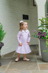 Lillian Girls' Dress - Scalloped in Pink Clothing > Girls > Dresses > Dress > Scalloped in Pink Lila + Hayes 