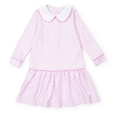 Lillian Girls' Dress - Scalloped in Pink Clothing > Girls > Dresses > Dress > Scalloped in Pink Lila + Hayes 