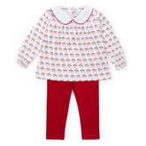 Morgan Set Girls' Legging Set | Hot Cocoa Santa Sets Lila + Hayes 