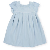 Lizzy Girls' Pima Cotton Dress - Light Blue Clothing > Girls > Dresses > Dress > Basics Lila + Hayes 