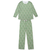 Audrey Women's Longsleeve Top Pant Set | Retro Ornaments Pajama Sets Lila + Hayes 