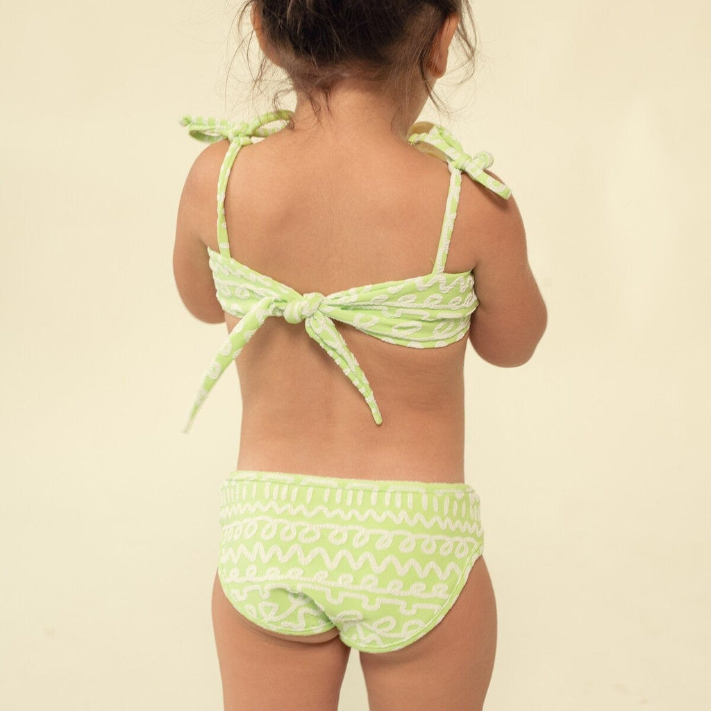 Lime Icing Mini Tori Bandeau x Lulu Bikini Set Mini Swimwear Montce 