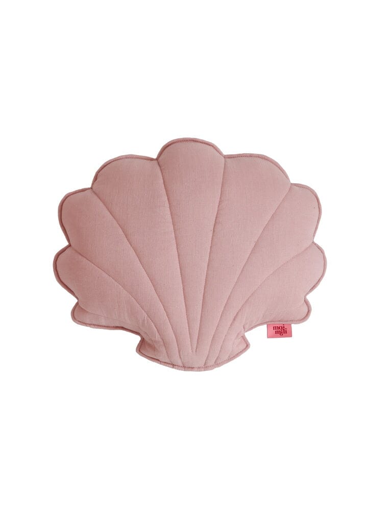 Linen “Powder Pink” Shell Pillow Cushion moimili.us 