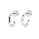 Lisa Huggie Hoops Earrings eklexic Silver 