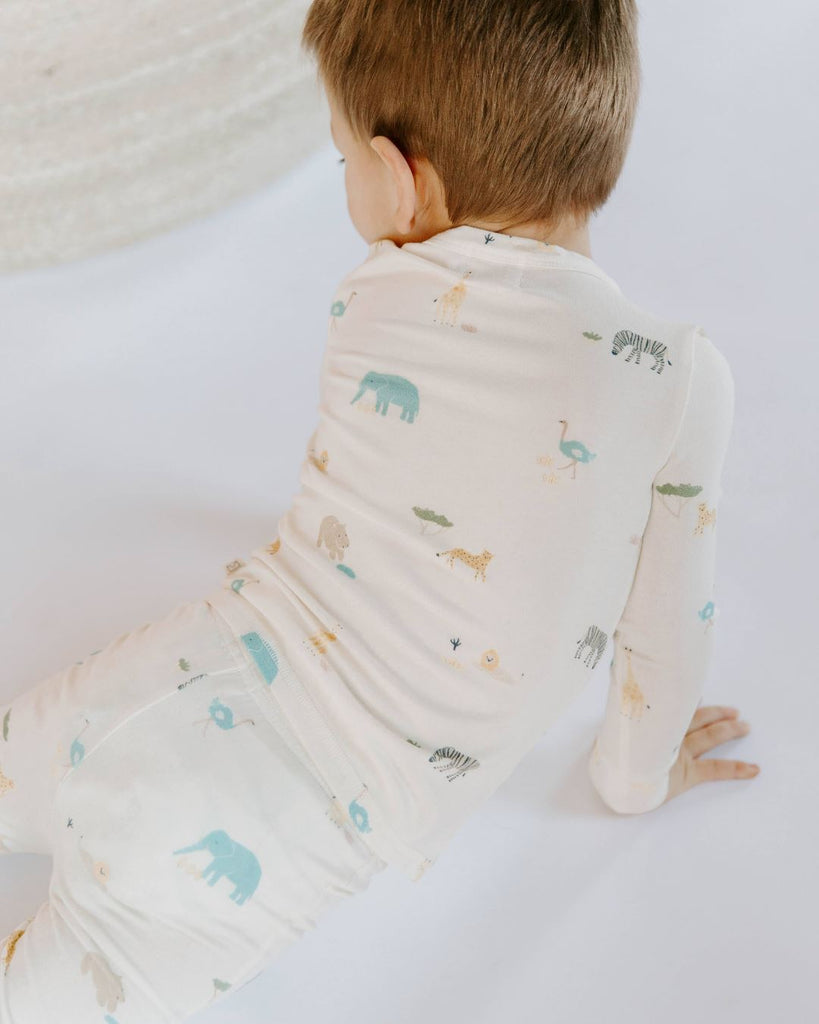 Toddler Modal Pajama Set | Zoo Pajama Sets Dear Hayden 