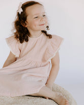 Organic Cotton Muslin Flutter Sleeve Dress Dresses Dear Hayden 