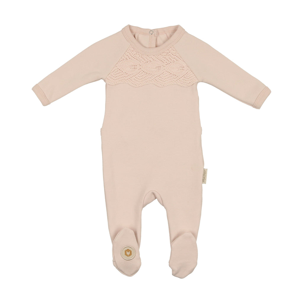 Look of Lace Footie Footie Mon Tresor Bebe Barely Pink 1m 