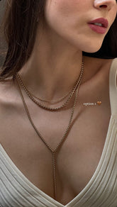 Luciana Box Chain Necklace Necklaces eklexic 