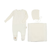 Luxe Texture Layette Set Layette Set Mon Tresor Bebe Ivory 1m 