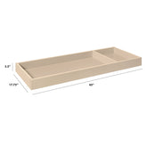 Universal Wide Removable Changing Tray | Taupe Changing Tables & Trays Babyletto 