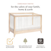 Sprout 4-in-1 Convertible Crib | Washed Natural / White Cribs & Toddler Beds Babyletto 