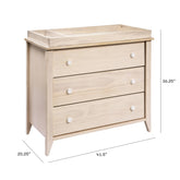 Sprout 3-Drawer Changer Dresser | Natural / White Changing Dressers Babyletto 