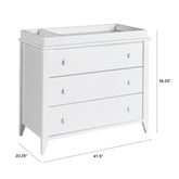 Sprout 3-Drawer Changer Dresser | White Changing Dressers Babyletto 