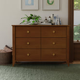 Sprout 6-Drawer Double Dresser | Chestnut / Natural Changing Dressers Babyletto 