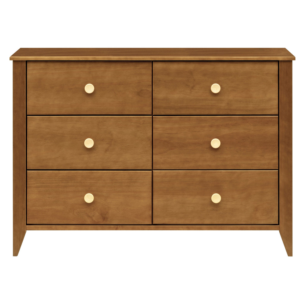 Sprout 6-Drawer Double Dresser | Chestnut / Natural Changing Dressers Babyletto Chestnut / Natural M 