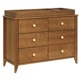 Sprout 6-Drawer Double Dresser | Chestnut / Natural Changing Dressers Babyletto 