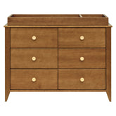 Sprout 6-Drawer Double Dresser | Chestnut / Natural Changing Dressers Babyletto 