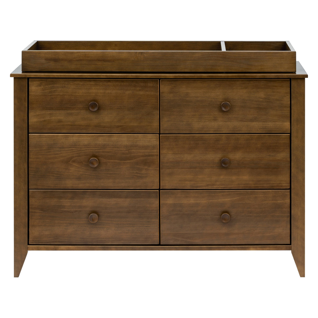 Sprout 6-Drawer Double Dresser | Natural Walnut Dressers Babyletto Natural Walnut L 