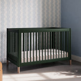 Gelato 4-in-1 Convertible Crib with Toddler Bed Conversion Kit | Forest Green Cribs & Toddler Beds Babyletto 