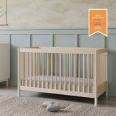 Gelato 4-in-1 Convertible Crib with Toddler Bed Conversion Kit | Washed Natural Cribs & Toddler Beds Babyletto 