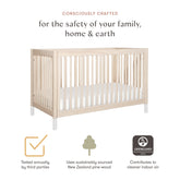 Gelato 4-in-1 Convertible Crib with Toddler Bed Conversion Kit | Washed Natural Cribs & Toddler Beds Babyletto 