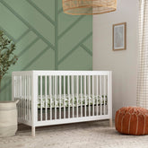 Gelato 4-in-1 Convertible Crib with Toddler Bed Conversion Kit | White Cribs & Toddler Beds Babyletto 