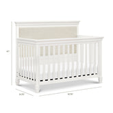 Darlington 4-in-1 Convertible Crib | Warm White Cribs & Toddler Beds NAMESAKE 