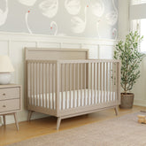 Palma 4-in-1 Convertible Crib with Toddler Bed Conversion Kit | Taupe Cribs & Toddler Beds Babyletto 