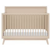 Palma 4-in-1 Convertible Crib with Toddler Bed Conversion Kit | Taupe Cribs & Toddler Beds Babyletto Taupe M 