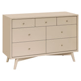 Palma 7-Drawer Assembled Double Dresser | Taupe Dressers Babyletto Taupe L 