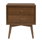 Palma Assembled Nightstand with USB Port | Natural Walnut Nightstands Babyletto Natural Walnut M 