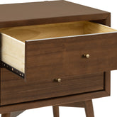 Palma Assembled Nightstand with USB Port | Natural Walnut Nightstands Babyletto 